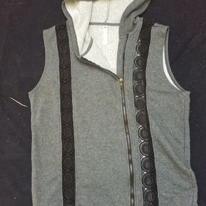 Grey and black fabletics jacket